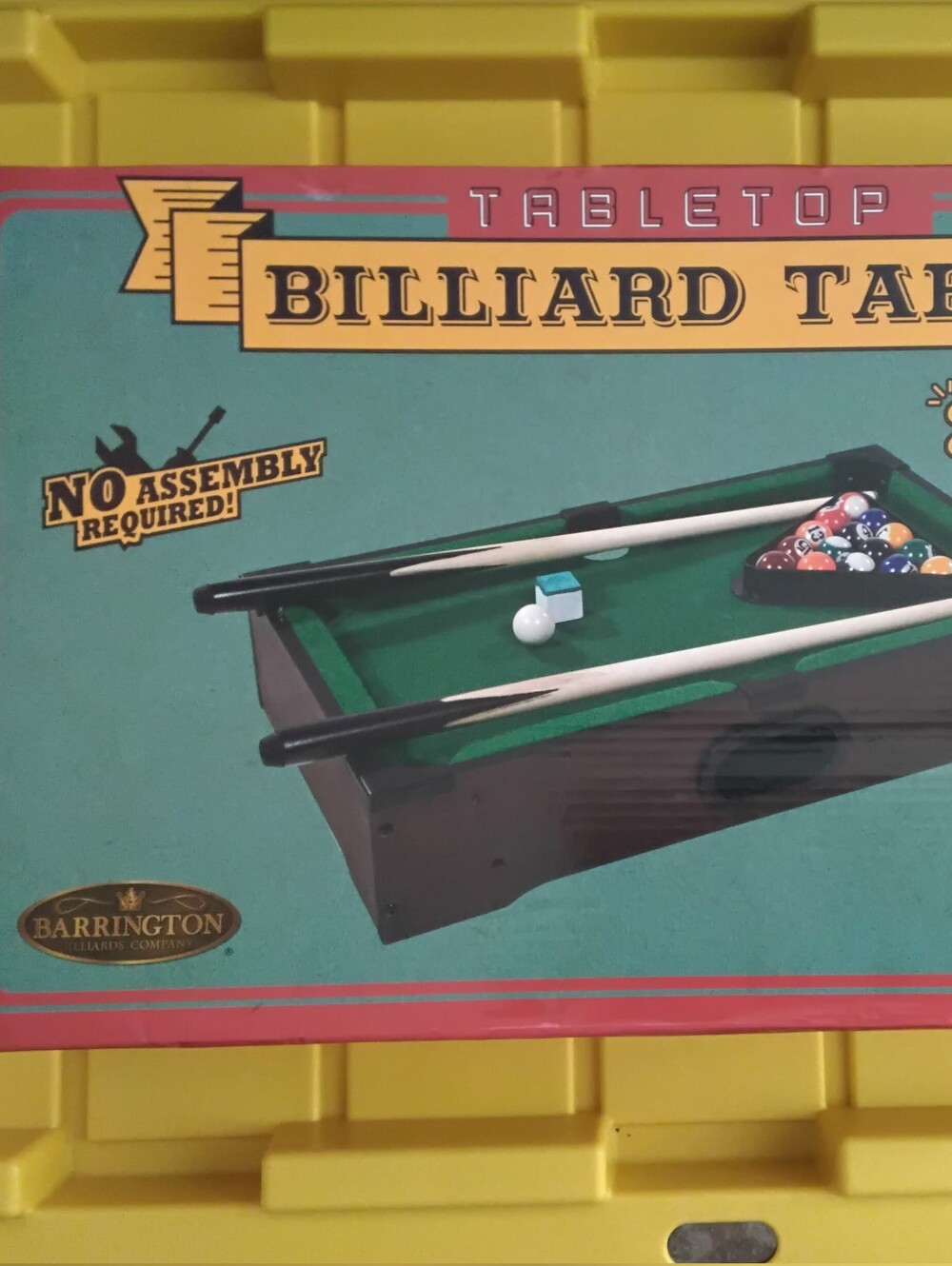 Barrington Green Mini Billiard Table - Tabletop Game